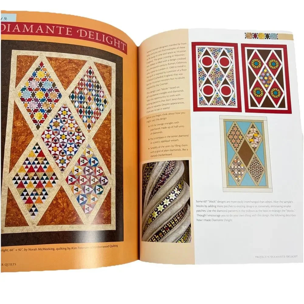 Bella Bella Sampler Quilts Book By Nora McMeeking Inspired By Italian Marble